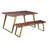 Brooklawn Solid Wood Top Metal Base Dining Table-2032854759-2032738186-2032738187