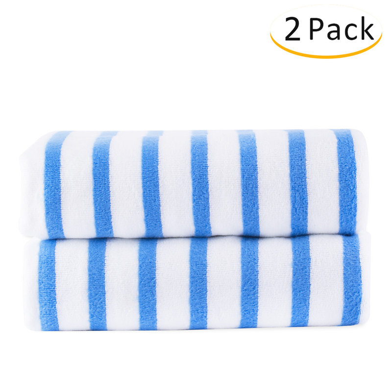 Sonja Lightweight Beach Towel, Stripe Blue