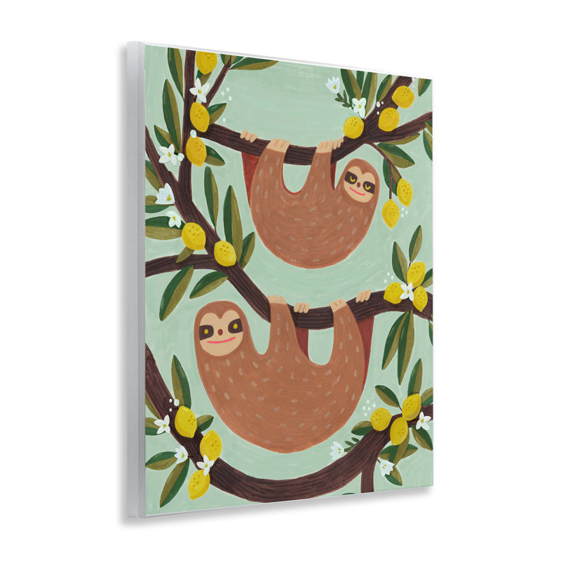 Plaque murale suspendue paresseux de citronnier, design par Irene Chan