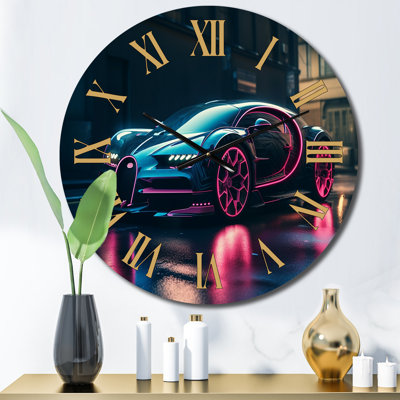 Horloge murale Futuristic Bugatti