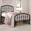 Metal Bed with Arched Headboard and Footboard-903604195-903604193