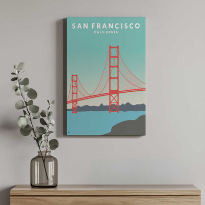 «Sunset San Francisco California» par Garima Dhawan, reproduction d'art