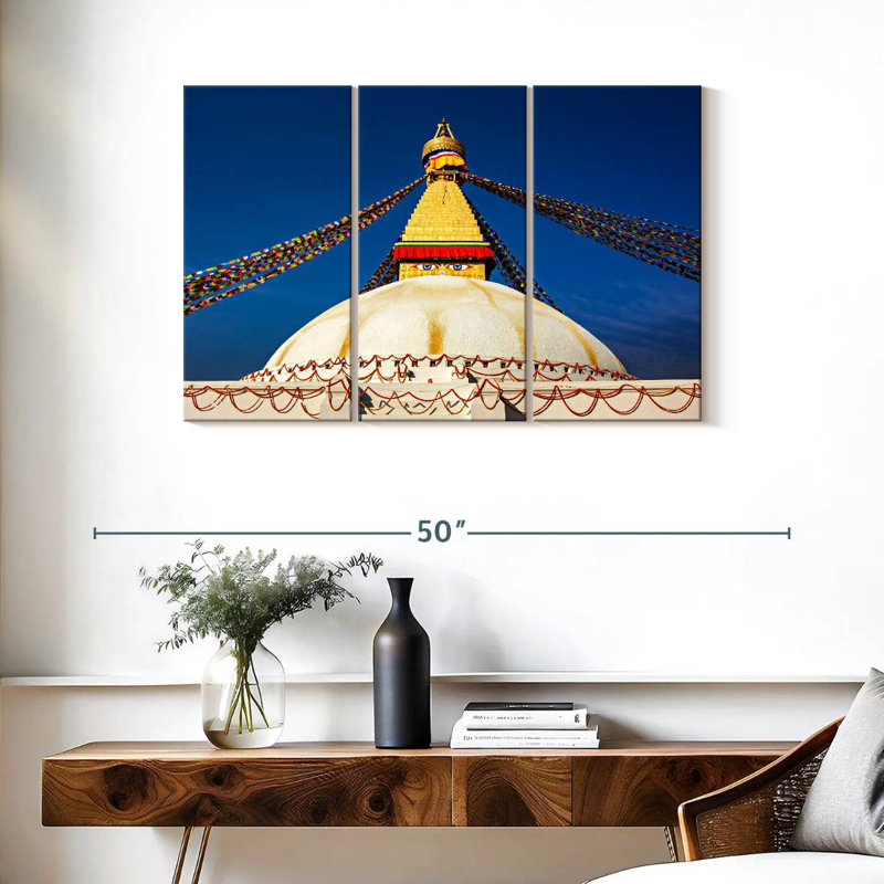 Adella Boudhanath Stupa, 24" H x 38" W