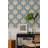 Deco Lily Large - Coastal Blue Wallpaper