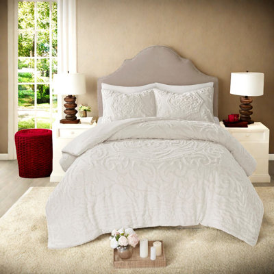 Ensembles de literie en chenille de coton confortables de style moderne simple / simple TG