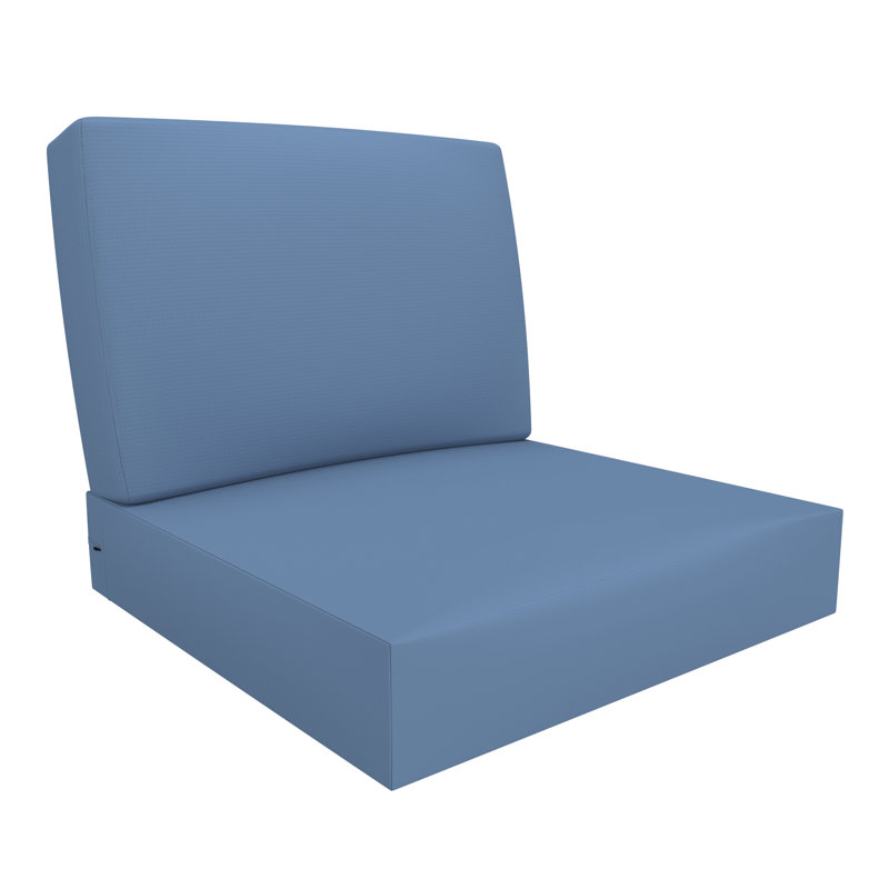 Outdoor Deep Seat Cushion, 25 x 25.5 x 5 Inch High-Density Foam Patio Chair Cushion with Water-Repellent & UV-Resistant Cover, Lightweight & Tear-Resistant Seat & Back Cushion