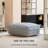 Iyanola 34'' Wide Square Geometric Pouf Ottoman-1011528816