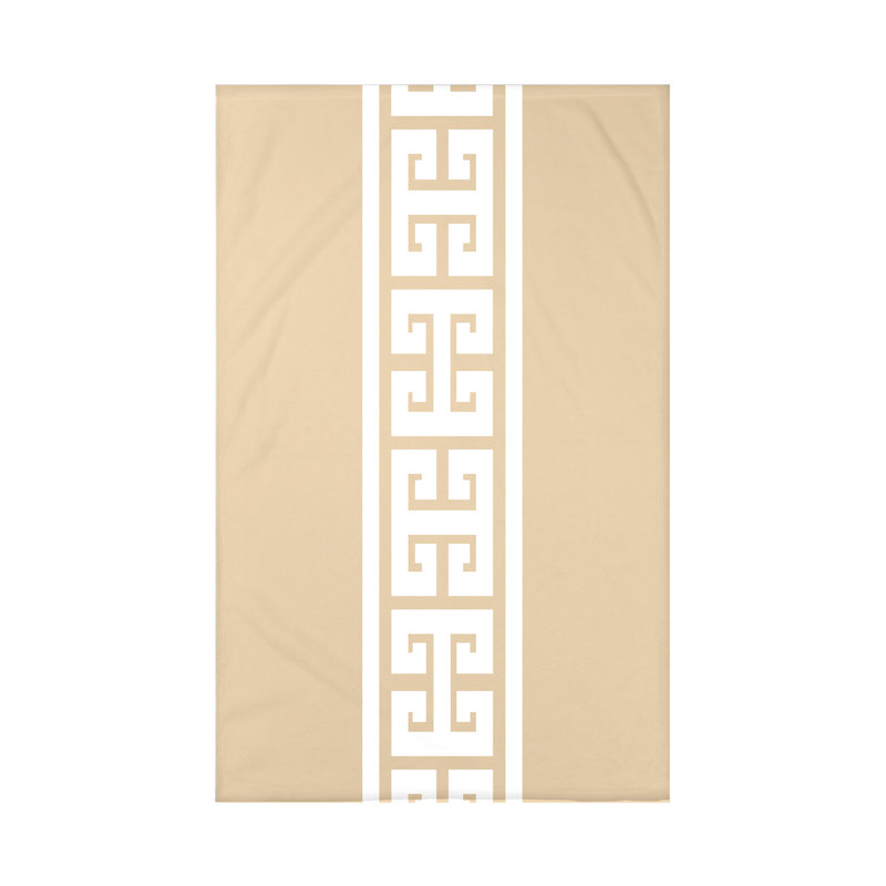 Jeté à rayures nautiques, L 60 po x l 50 po x P 0,5 po, Beige / taupe
