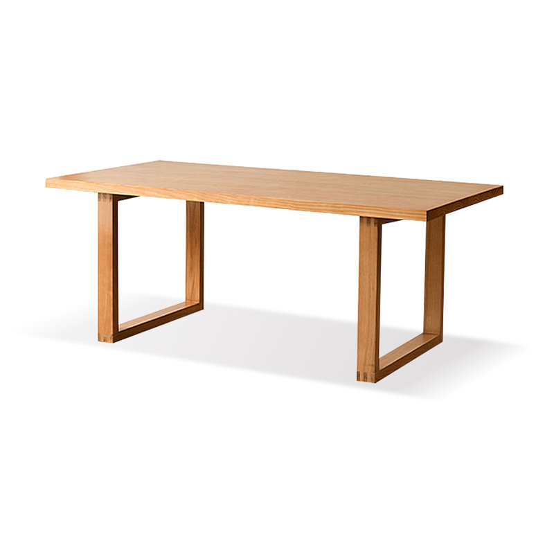 94.49" Brown Rectangular Solid Wood Dining Table, 29.53"H x 62.99"L x 31.5"W