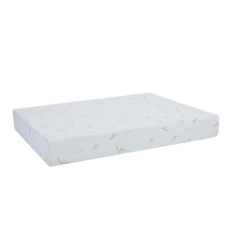 Matelas en mousse à mémoire de forme de 8 po, housse en tissu jacquard en rayonne de bambou, matelas de lit respirant, mousse à base de support flexible