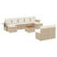 Ensemble de canapé de jardin Vidaxl beige