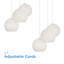 Luminaire suspendu à 3 lumières Darus
