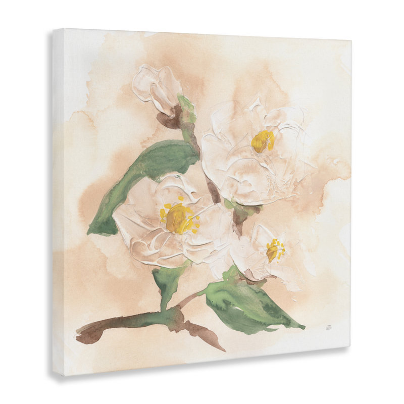 Toile de magnolia douce dimensionnelle, design par Chris Paschke, H 24 po x l 24 po