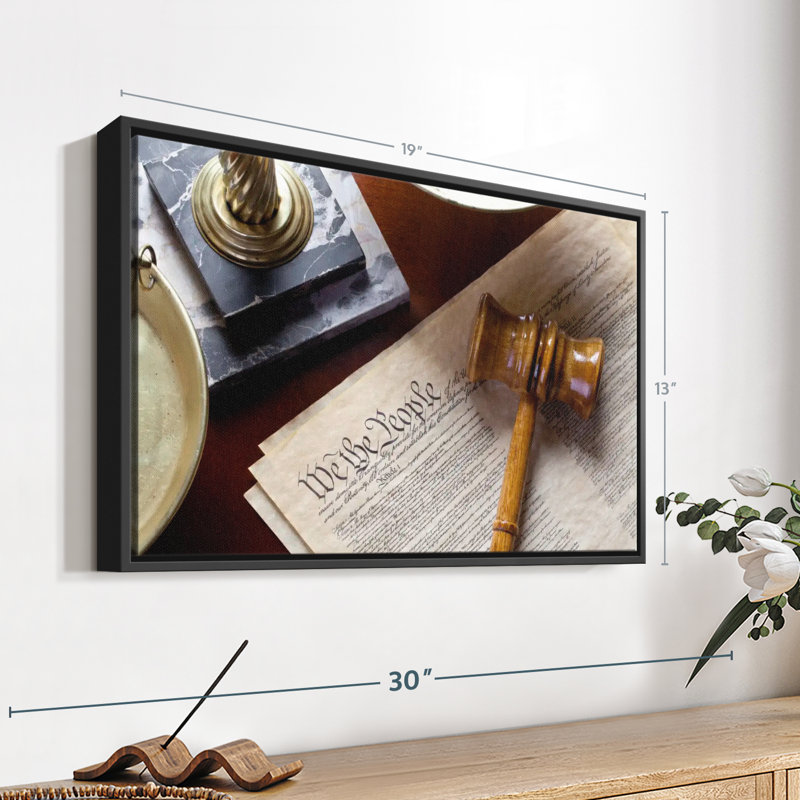 Justice and Constitution, reproduction sur toile, H 13 po x l 19 po