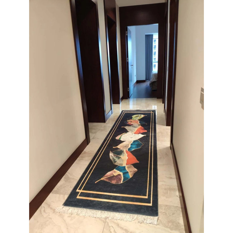 Tapis Masanao avec envers antidérapant, Tapis de couloir 3 pi 11 po x 14 pi 9 po