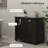Dual Tilt Out Laundry Hamper Cabinet, Bathroom Storage Cabinet With 2-Compartment Hamper, Modern  Floor Cabinet For Washroom, Black