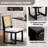Aureon Upholstered Modern Rattan Dining Chairs, Armless Side Accent Chair-1072866045-1072866044