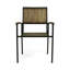 Chaise en bois et métal Bridget, ensemble de 2