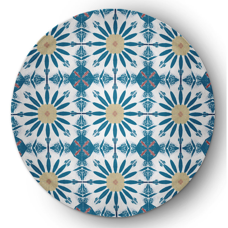 Chenille Indoor / Outdoor Rug, Round 5'