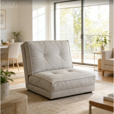 Adjustable Convertible Floor Sofa Bed - Multi-functional Folding Lounge Chair For Living Room & Bedroom