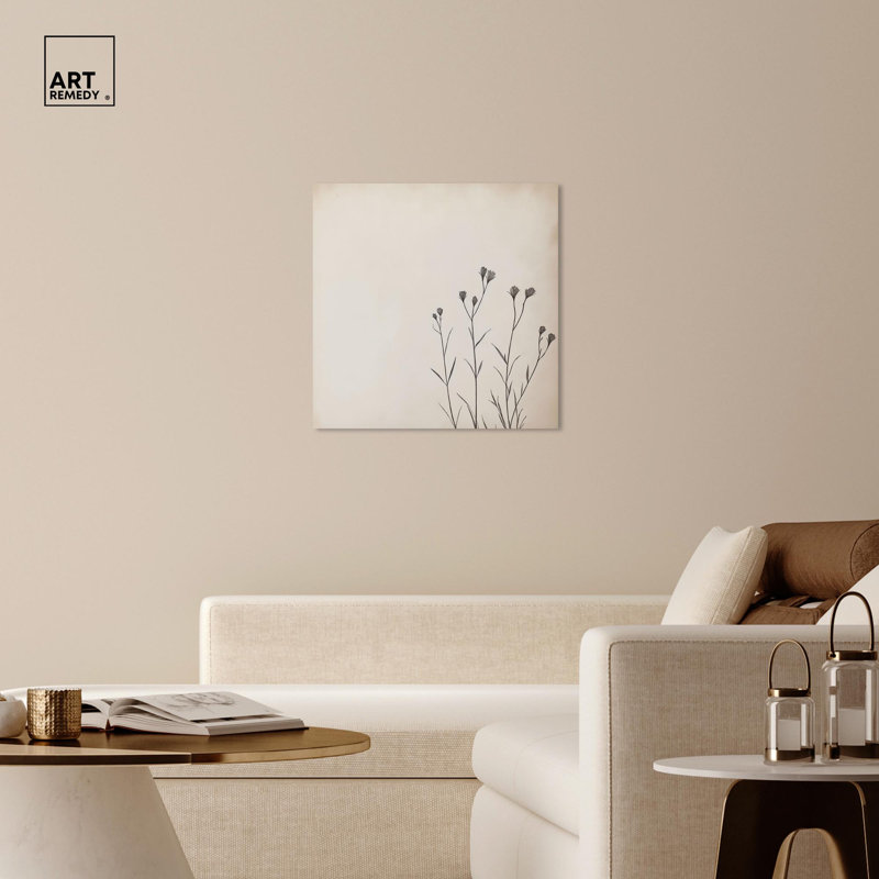 Branches of Calm 30" x 30" Vintage Botanic Wrapped Canvas Art