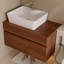 Petit meuble-lavabo flottant simple avec lavabo