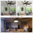72" Modern Farmhouse Extra Large Ceiling Fan with LED Lights and Remote, 6-Speed DC Motor 8 Blades Black Ceiling Fan for Large Room