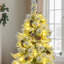 Arbre de Noël artificiel pré-éclairé enneigé-2102194818