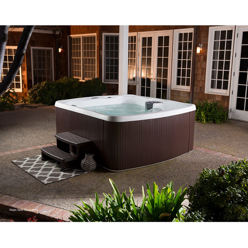 Lifesmart Arctic White 5-Person 23-Jet Spa with LED Light