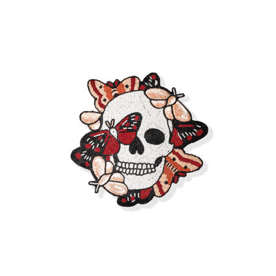 Fluttering Spirits Beaded Halloween Placemat