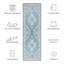 Tapis oriental turquoise / beige-79800546