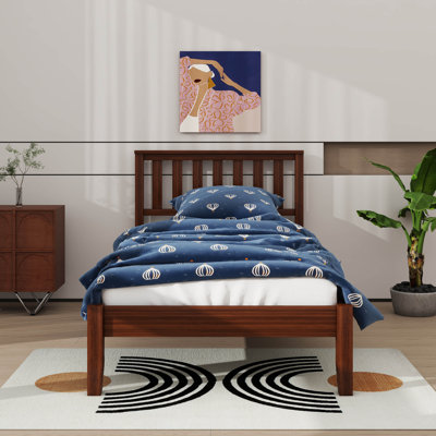 Lit simple plateforme en bois