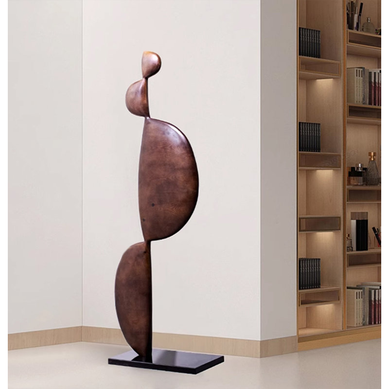 61.02" Brown Wood Decorative Objects