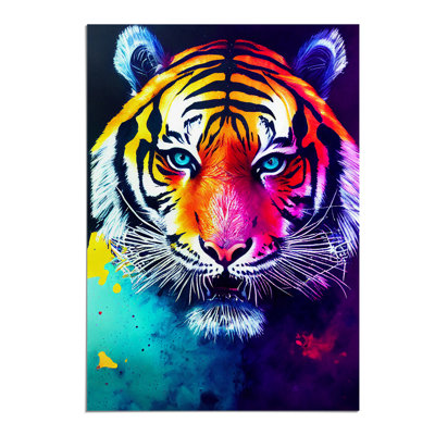 Painted Tiger No.2 Abstract - Wall Art