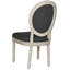 Chaise d'appoint Roi Louis en bois massif Denholme-152255453-154055272