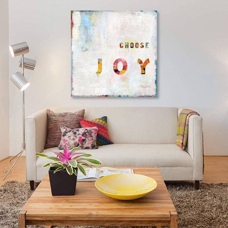 «Select Joy in Color», impression sur toile, H 12 po x l 12 po x P 1,5 po, Pas de tapis, Toile tendue