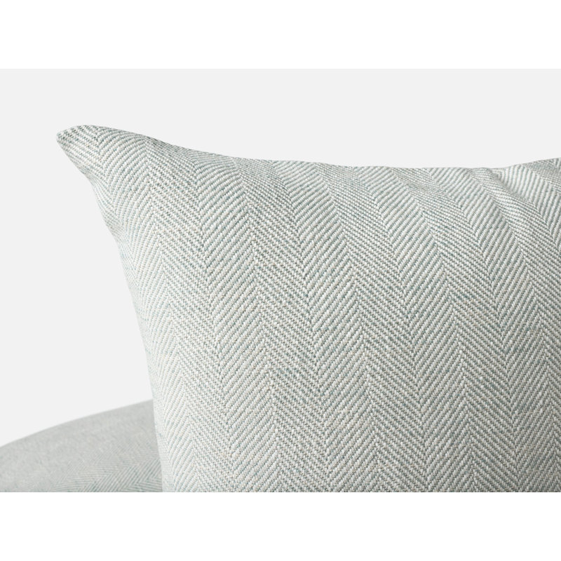 Housse de coussin Canyon, Rectangle H 14 po x l 20 po, Lagune à chevrons