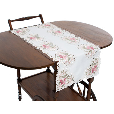 Albaugh Embroidered Cutwork Table Runner