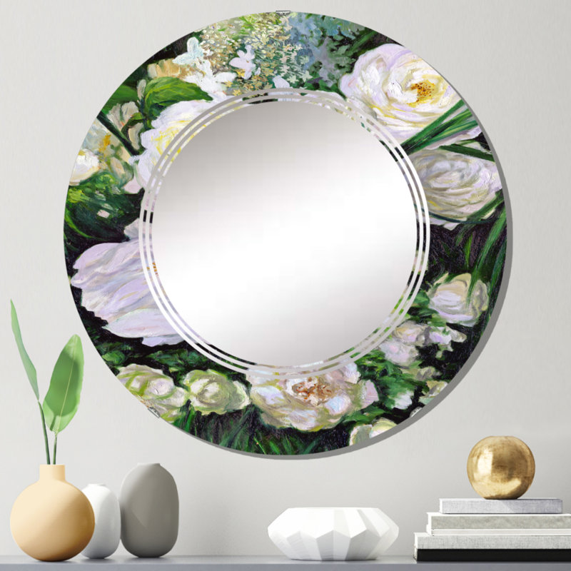 Miroir de salle de bain mural rond, 24 po x 24 po
