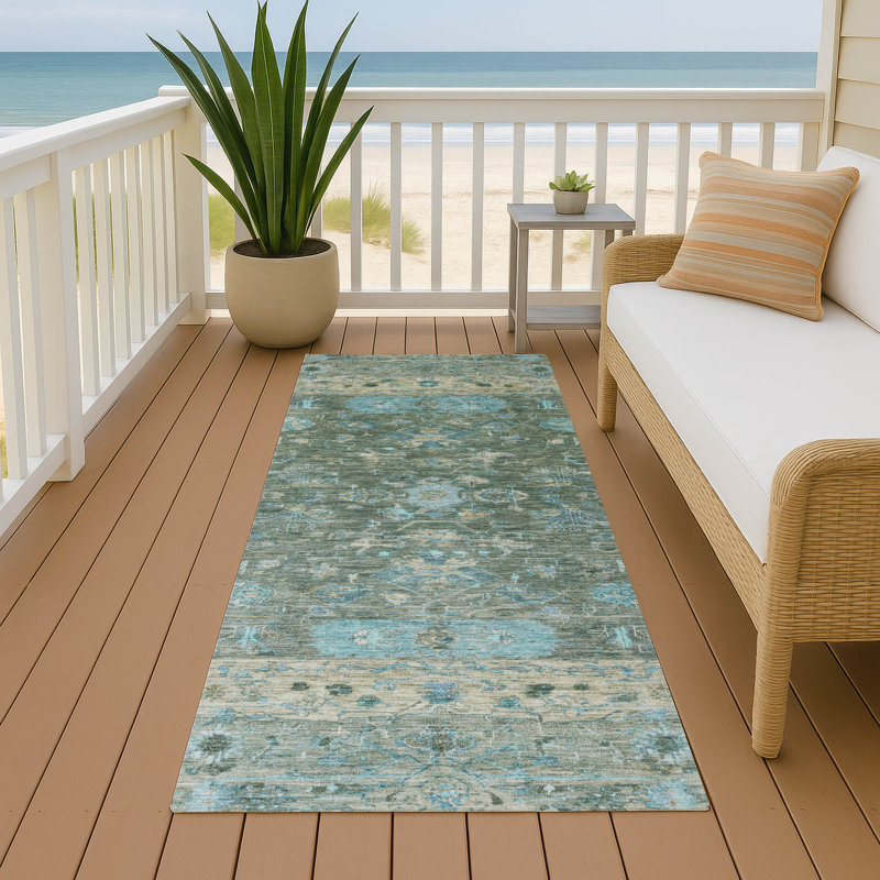 Machine Washable Indoor/Outdoor Chantille ACN2323 Global Rug, Runner 2'3" x 7'6"