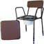 Essex Height Adjustable Commode Chair Brown