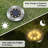 8-Piece Silver/Grey Low Voltage Battery Powered Integrated LED Metal Street Light-86623674