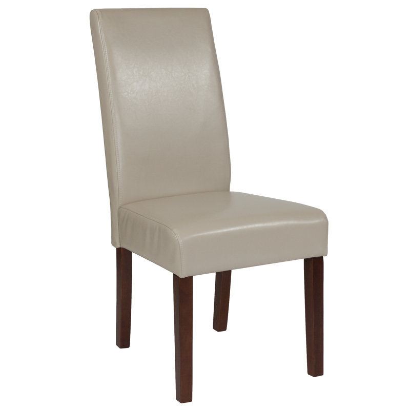 Arruda Tufted Parsons Chair with Side Panel Detail, Beige