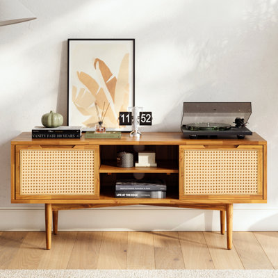 Oliver 55" Solid Wood 2-Door TV Stand for TVs up to 50" by Latitude Run