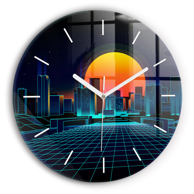 Glass Wall Clock