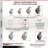 4 Piece Poly on Polyolefin Caster Set