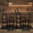 3-Piece Kitchen Table Set with Storage Shelves & 2 Bar Stools-894768017