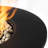 32" W 50000BTU Round Outdoor Propane Fire Pit Table with Wicker baes for Hidden Gas Tank Space and Cover lid