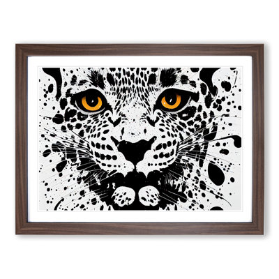 Leopard Splatter - Single Picture Frame Print