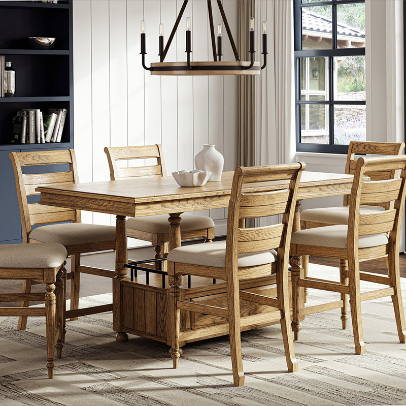 Tabouret de comptoir échelle Ladder - finition caramel